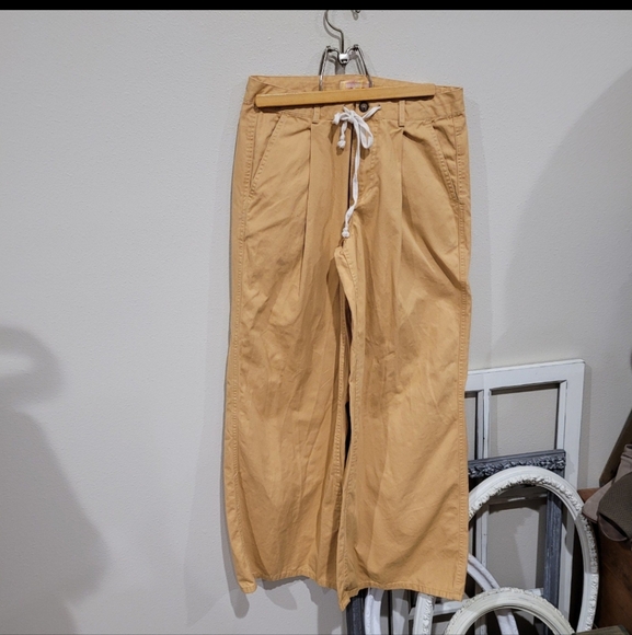 Urban Outfitters Laura Wide Leg Pleated Trouser Pants Women's SZ 6 Cotton casual - Picture 11 of 12